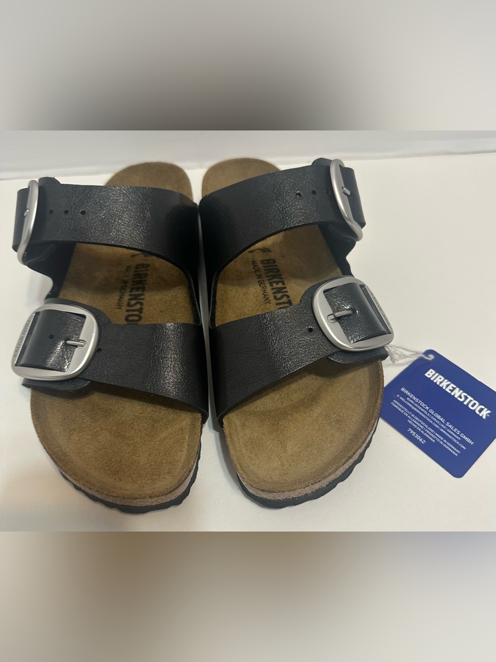 Birkenstock Black Arizona Double-Buckle Sandals